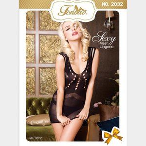 • Cut Out Sexy Mini Dress Bodystocking